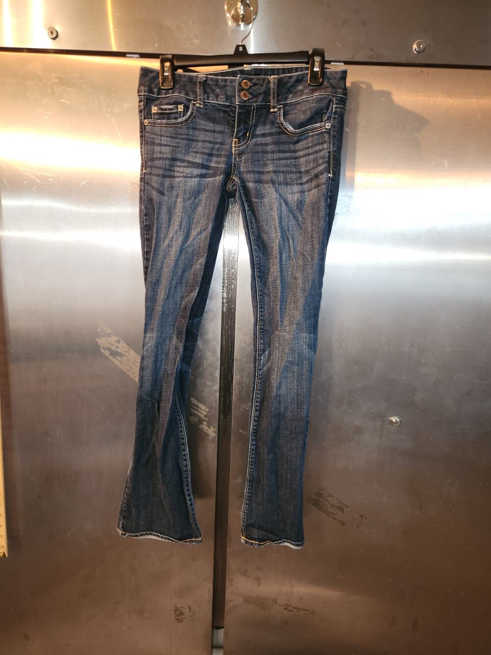 American Egale Dark Wash Bootcut Jeans Womens Size 4 Stretch Denim Five Pocket